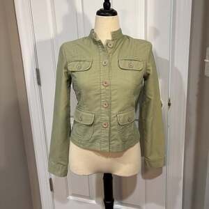 Calvin Klein Jeans Women's Corduroy  Sage Green Jacket Size S Y2K style
